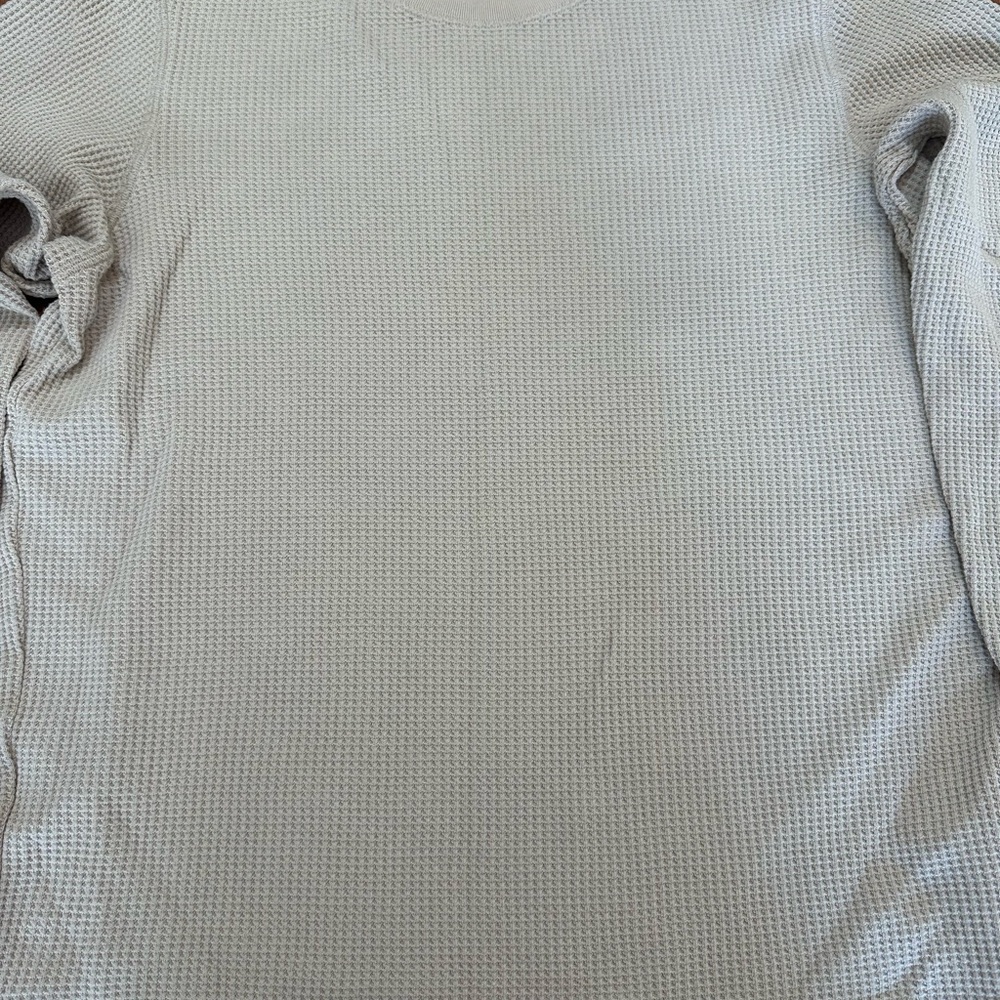Uniqlo long sleeve waffle knit tee